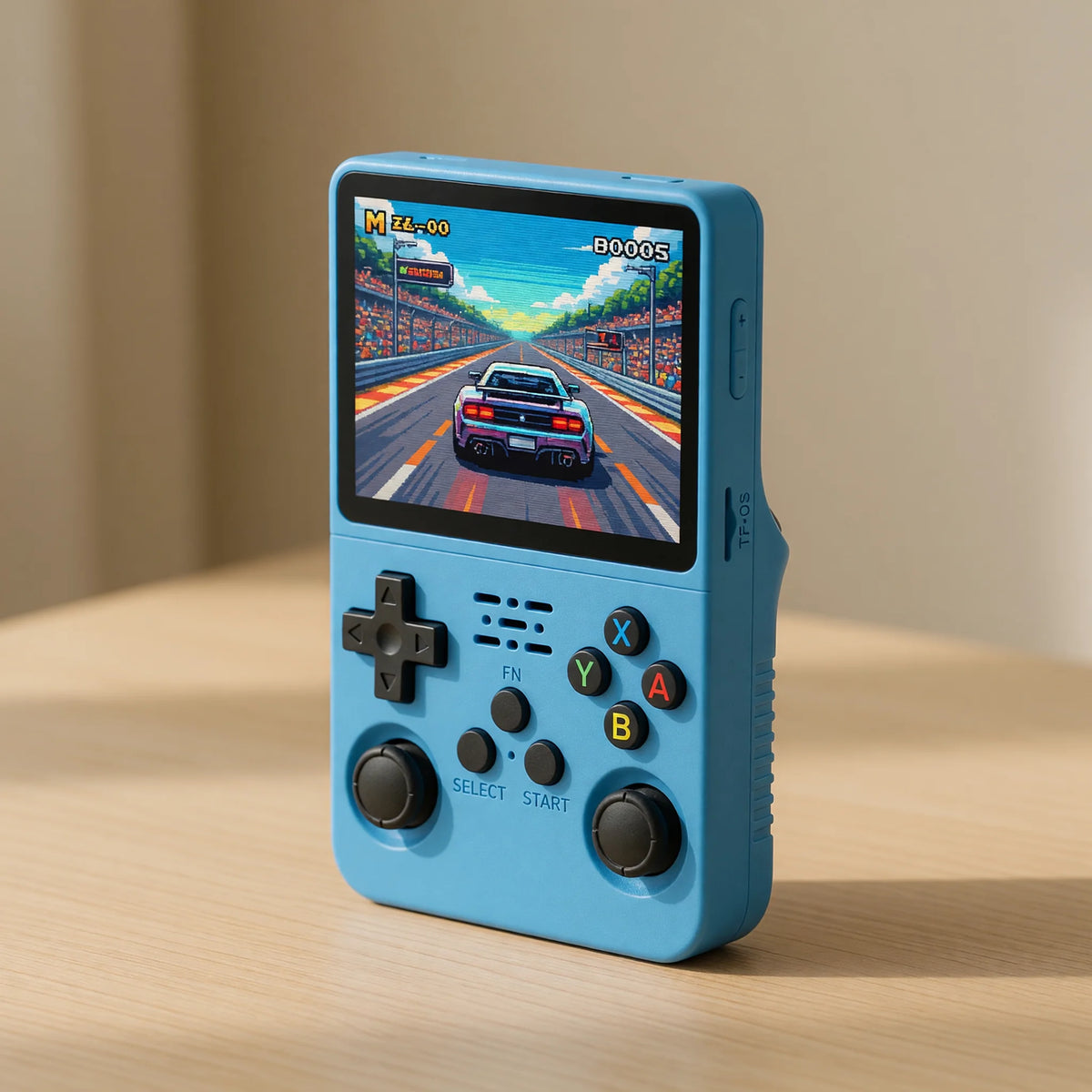 Pocketro One coloris sky blue, vue de trois quarts