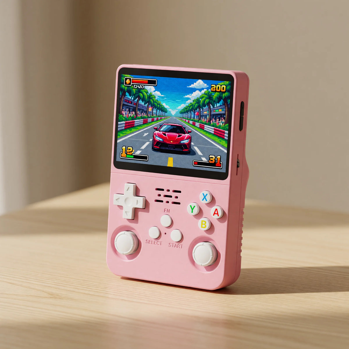 Pocketro One coloris rose, vue de trois quarts
